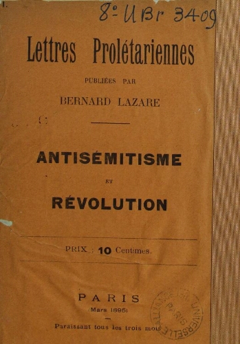 Antisémitisme et révolution